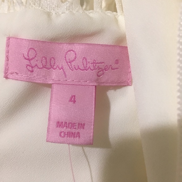 NEW Lilly Pulitzer White Lace Kenna Dress Size 4 - Picture 6 of 8